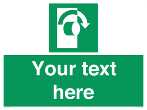 Custom Turn Clockwise Sign